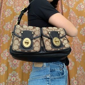 Coach Legacy Signature Pocket Shoulder Bag